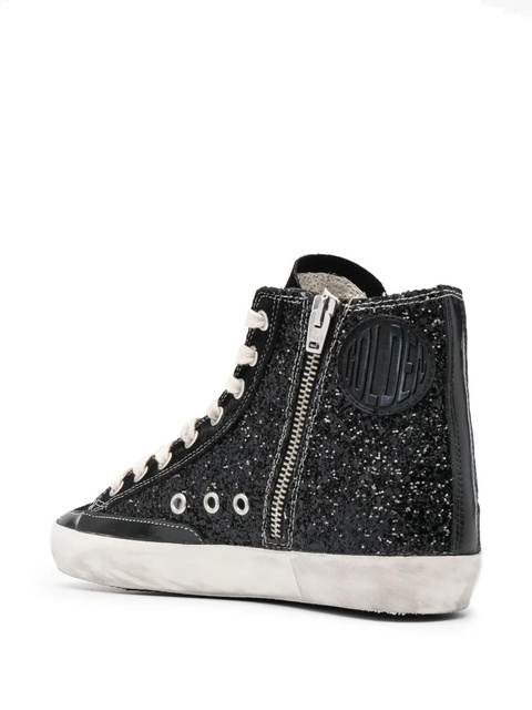 Golden Goose Francy glitter-detailing sneakers - Black - zdjęcie produktu nr 2