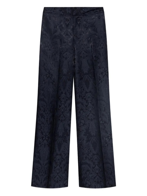 ETRO damask-pattern straight trousers - Blue - zdjęcie produktu nr 1