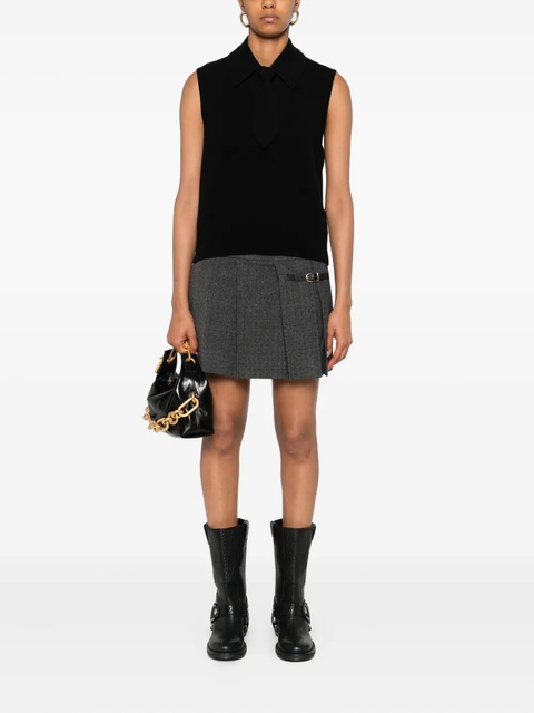 SANDRO buttoned sleeveless top - Black - zdjęcie produktu nr 2