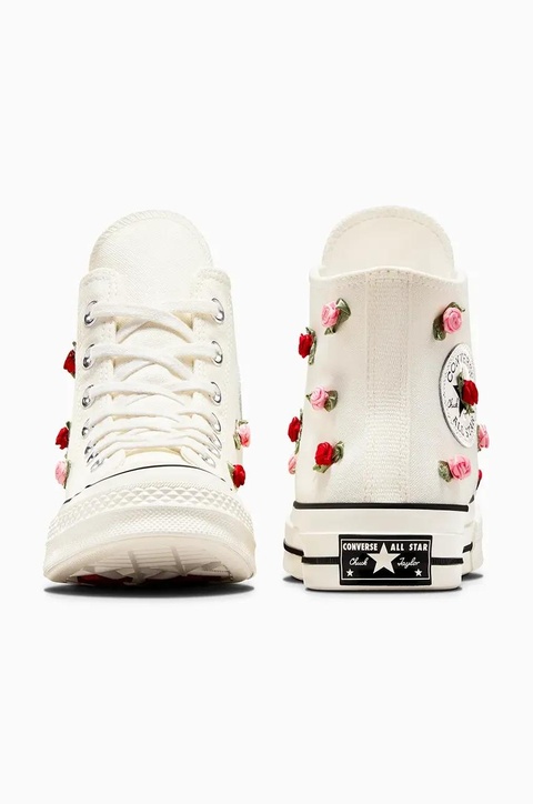 Converse trampki Chuck 70 Valentine's Day damskie kolor biały A10637C - zdjęcie produktu nr 2