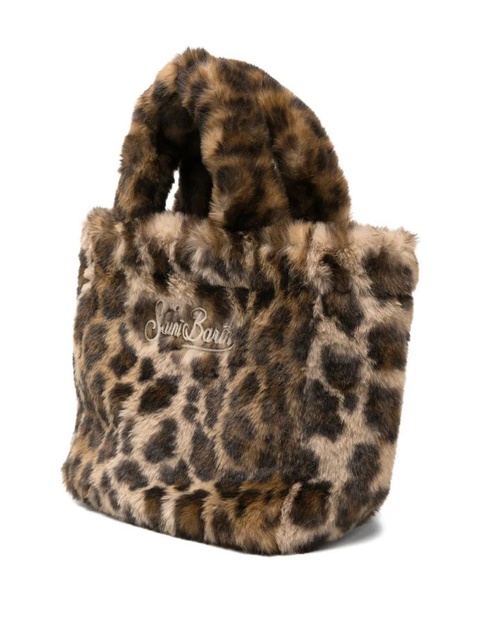 MC2 Saint Barth animal-print embroidered mini bag - Brown - zdjęcie produktu nr 2
