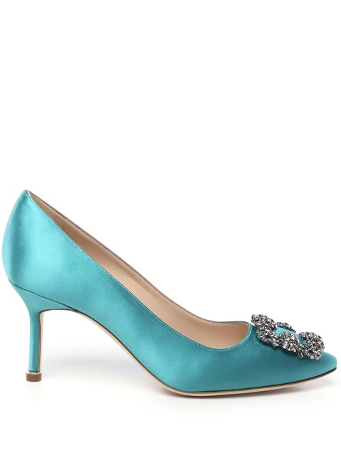 Manolo Blahnik 70mm Hangisi pumps - Blue - zdjęcie produktu nr 1
