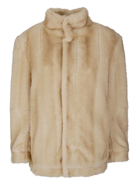 MM6 Maison Margiela faux-fur jacket - Neutrals - zdjęcie produktu nr 2