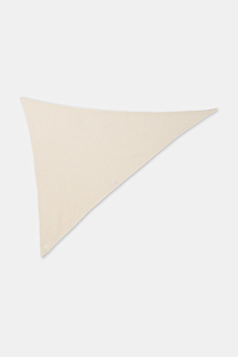 Tommy Hilfiger chusta wełniana kolor beżowy gładka AW0AW18516 - zdjęcie produktu nr 2