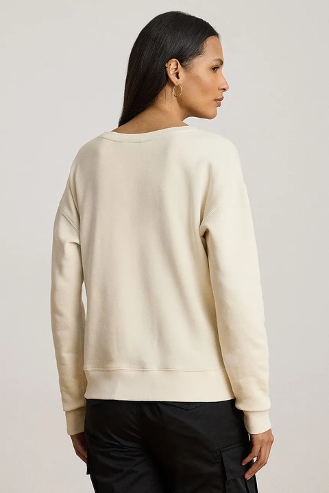 Lauren Ralph Lauren bluza damska kolor beżowy z aplikacją 200980210 - zdjęcie produktu nr 2