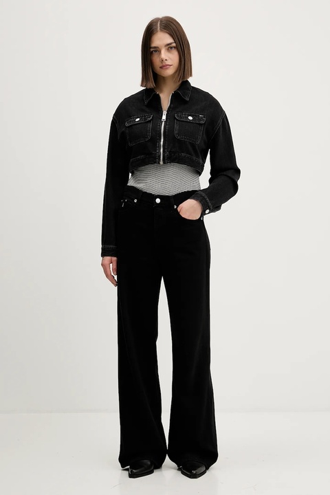 Tommy Jeans kurtka jeansowa kolor czarny DW0DW22523 - zdjęcie produktu nr 2