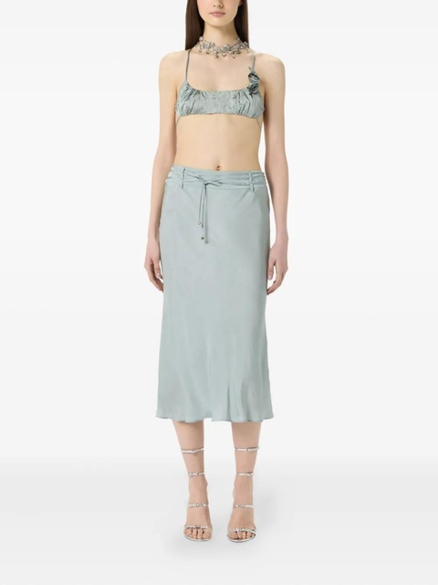 Blumarine satin midi skirt - Grey - zdjęcie produktu nr 2