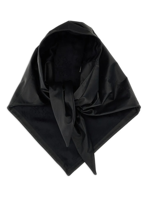 Magda Butrym floral-pattern leather scarf - Black - zdjęcie produktu nr 1