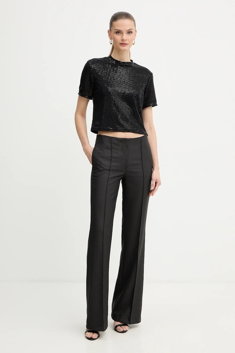 Morgan t-shirt damski kolor czarny DOLIVIA - zdjęcie produktu nr 2