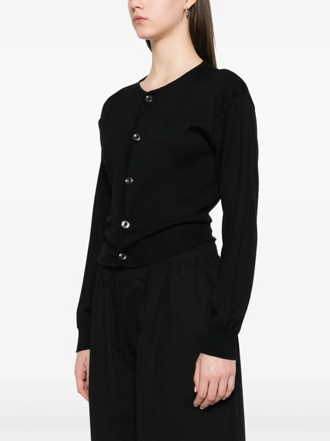LEMAIRE fine-knit cardigan - Black - zdjęcie produktu nr 2