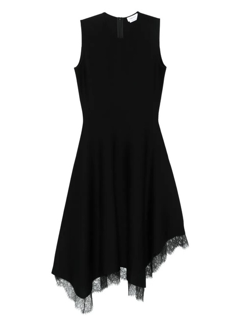 Alexander McQueen lace-trimmed sleeveless dress - Black - zdjęcie produktu nr 1