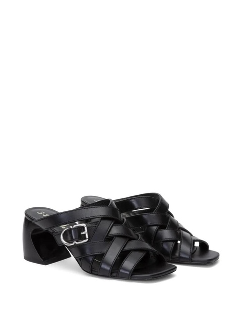 3.1 Phillip Lim ID 65mm open-weave leather mules - Black - zdjęcie produktu nr 2