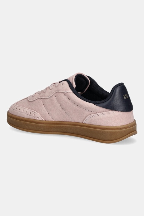Tommy Hilfiger sneakersy zamszowe TH HERITAGE SNEAKER damskie kolor różowy FW0FW08822 - zdjęcie produktu nr 2