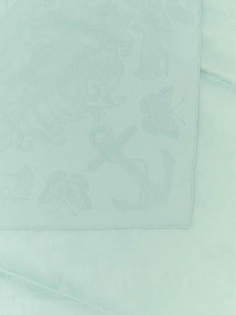 Alexander McQueen Sailor Tattoo-jacquard scarf - Green - zdjęcie produktu nr 2