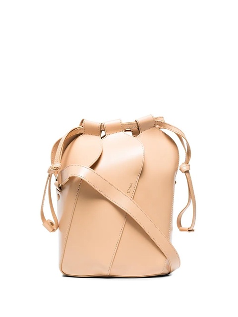 Chloé Tulip leather bucket bag - Neutrals - zdjęcie produktu nr 1