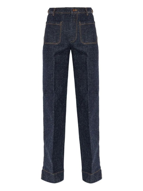 Victoria Beckham patch-pocket jeans - Blue - zdjęcie produktu nr 1