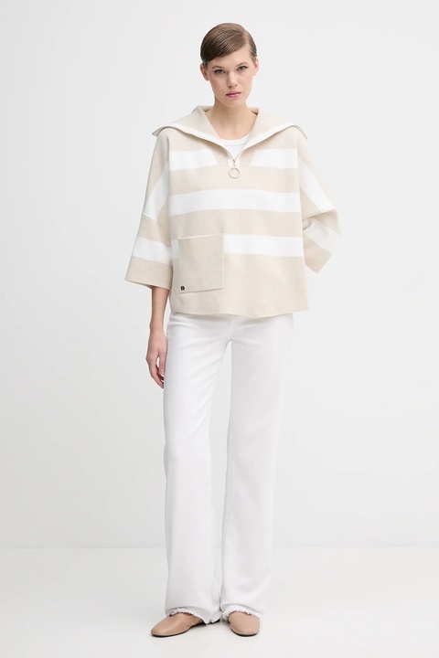 Joseph Ribkoff sweter damski kolor beżowy lekki 261983 - zdjęcie produktu nr 2