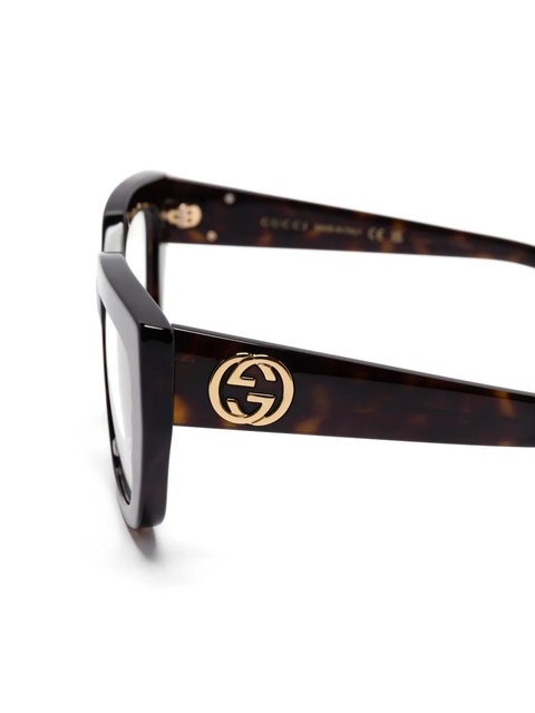 Gucci Eyewear butterfly-frame glasses - Brown - zdjęcie produktu nr 2