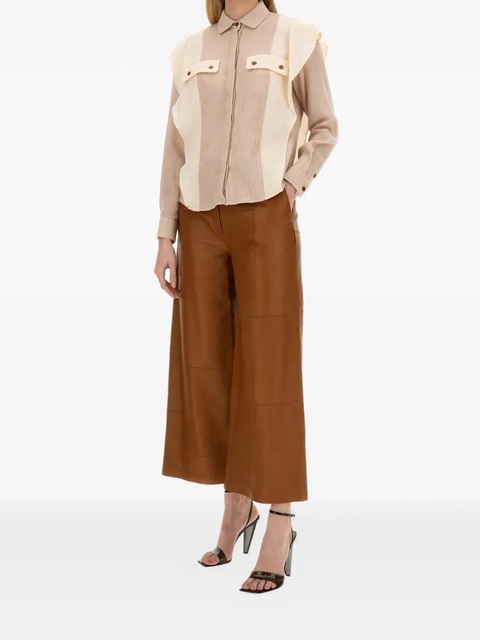 Alysi two-tone cotton shirt - Neutrals - zdjęcie produktu nr 2
