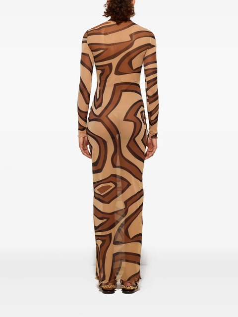 PUCCI wave-print turtleneck dress - Neutrals - zdjęcie produktu nr 2