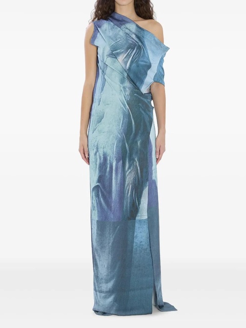 Jean Paul Gaultier geometric-print maxi dress - Blue - zdjęcie produktu nr 2
