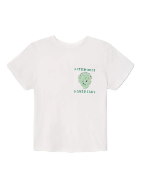 RE/DONE artichoke-graphic T-shirt - White - zdjęcie produktu nr 1