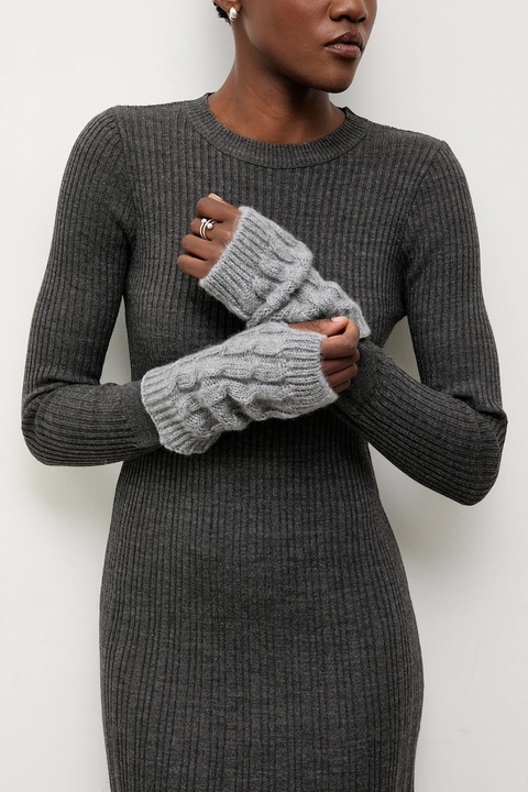 Answear.LAB rękawiczki z wełną damskie kolor szary - zdjęcie produktu nr 1