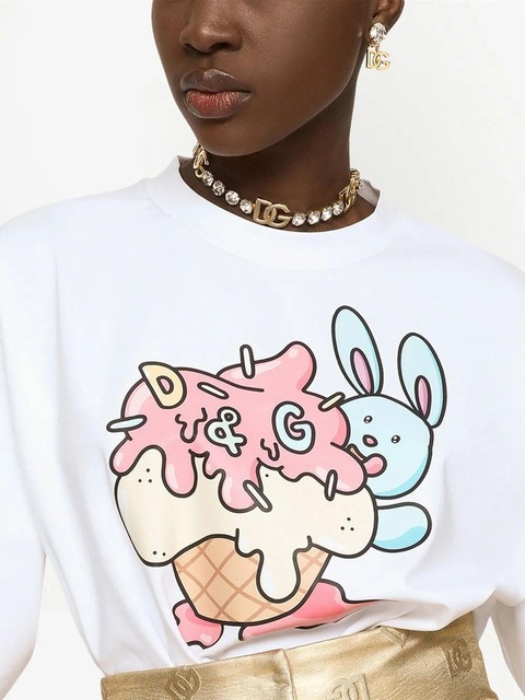 Dolce & Gabbana DG-logo rhinestone-embellished earrings - Gold - zdjęcie produktu nr 2