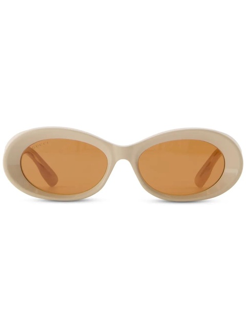 Gucci Eyewear oval-frame sunglasses - Neutrals - zdjęcie produktu nr 1