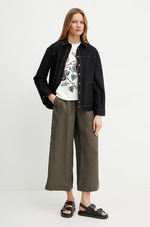 Weekend Max Mara t-shirt bawełniany damski kolor biały 2515941052600 - zdjęcie produktu nr 2