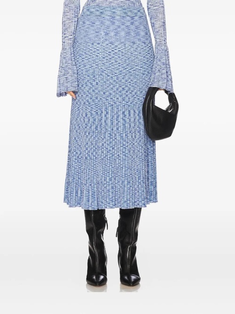 ZIMMERMANN Mouline pleated midi skirt - Blue - zdjęcie produktu nr 1