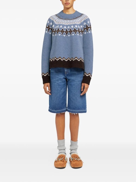 Alanui Sweet Winter wool sweater - Blue - zdjęcie produktu nr 2