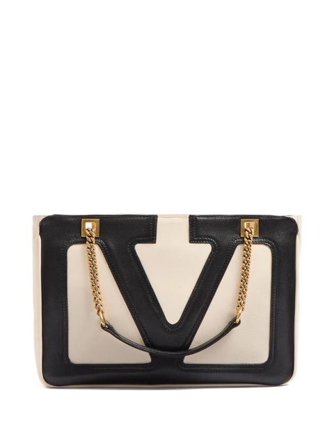 Valentino Garavani small Viva Superstar leather tote bag - Neutrals - zdjęcie produktu nr 1