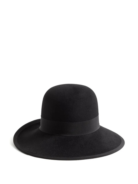 Valentino Garavani wide-brimmed felt hat - Black - zdjęcie produktu nr 2