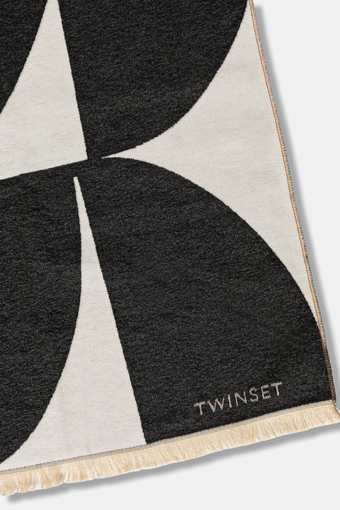 Twinset szal damski kolor szary wzorzysty 252TA4270 - zdjęcie produktu nr 2