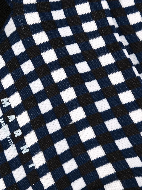 Marni grid print socks - Blue - zdjęcie produktu nr 2
