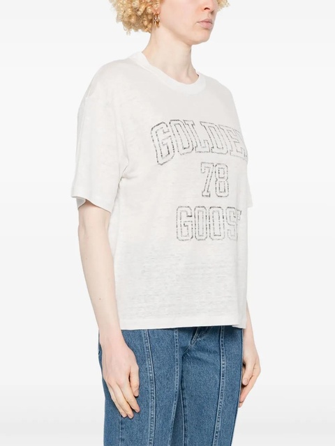 Golden Goose logo-print T-shirt - White - zdjęcie produktu nr 2