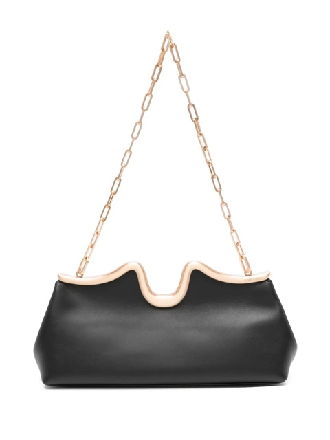 Cult Gaia Valma curved-frame chain-strap clutch - Black - zdjęcie produktu nr 1