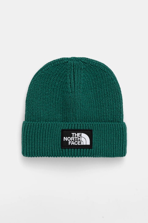 The North Face czapka TNF Logo Box kolor zielony NF0A8CHENL11 - zdjęcie produktu nr 1