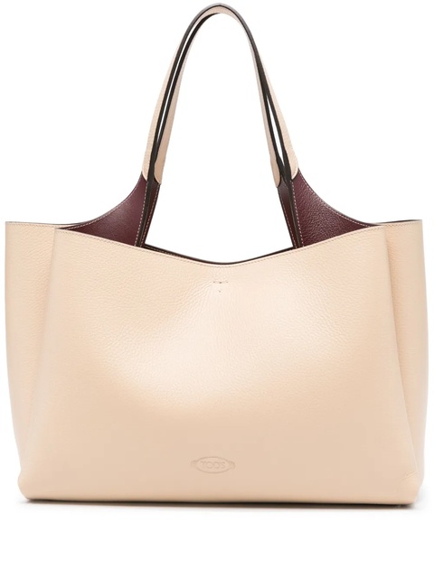 Tod's medium leather tote bag - Neutrals - zdjęcie produktu nr 1