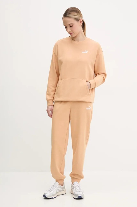 Puma dres damski kolor beżowy 685074 - zdjęcie produktu nr 1