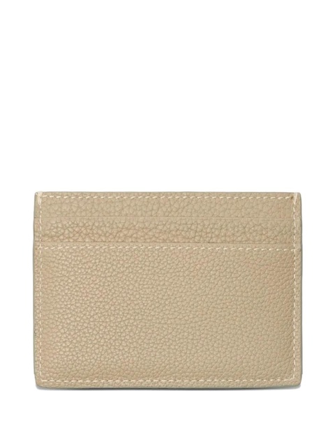 Burberry logo-plaque leather card holder - Neutrals - zdjęcie produktu nr 1