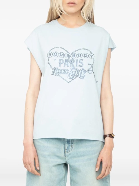Zadig&Voltaire Cloe T-shirt - Blue - zdjęcie produktu nr 2