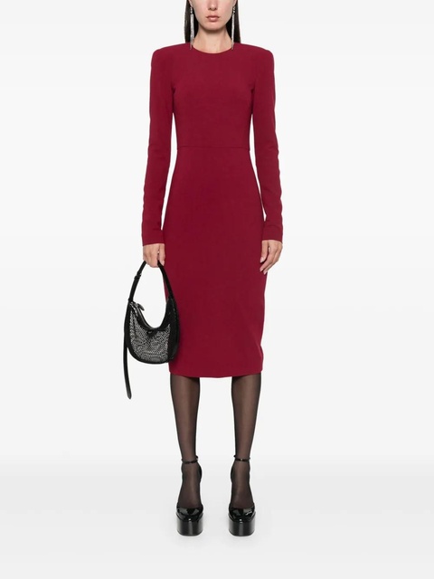 Victoria Beckham crepe midi dress - Red - zdjęcie produktu nr 1