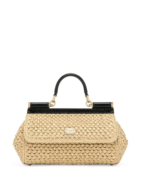 Dolce & Gabbana Elongated Sicily interwoven tote bag - Neutrals - zdjęcie produktu nr 1