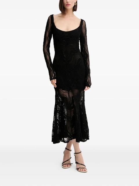 Charo Ruiz Ibiza long-sleeve lace evening dress - Black - zdjęcie produktu nr 1