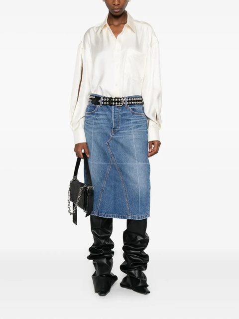 Alexander Wang denim midi skirt - Blue - zdjęcie produktu nr 2