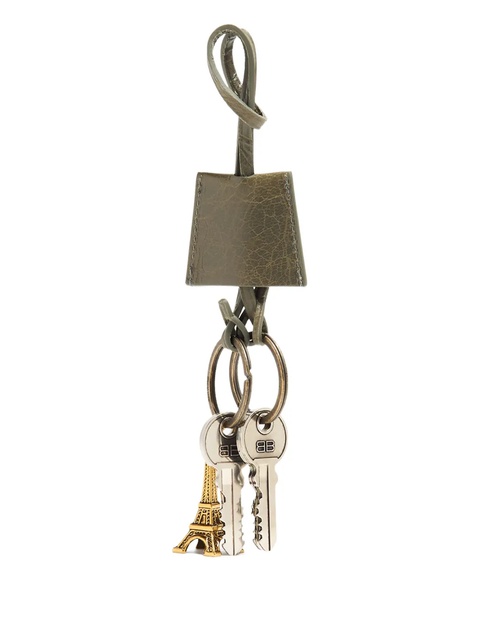 Balenciaga leather Eiffel Tower keyring - Green - zdjęcie produktu nr 2