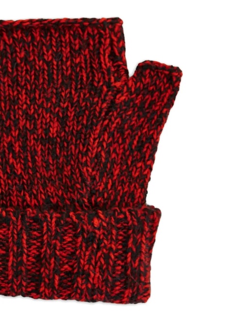Essentiel Antwerp fingerless ribbed gloves - Red - zdjęcie produktu nr 1