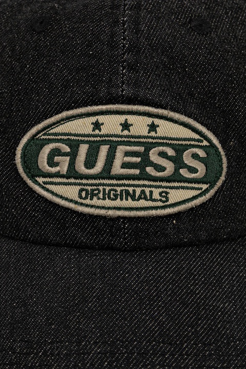 Guess Originals czapka z daszkiem jeansowa VINTAGE kolor czarny M5YZ05 WHGF0 - zdjęcie produktu nr 2